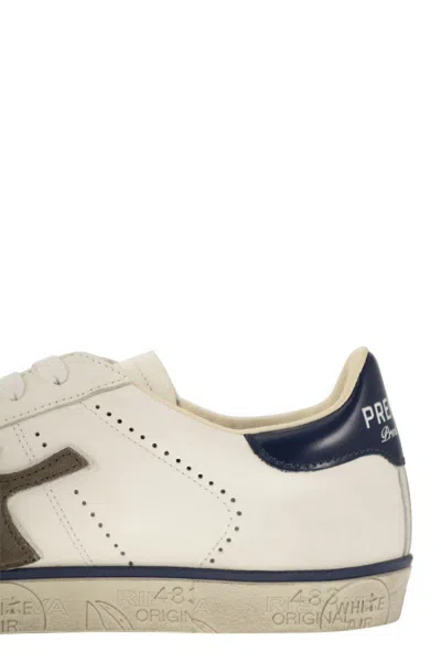 Shop Premiata Steven - Sneakers In White/blue