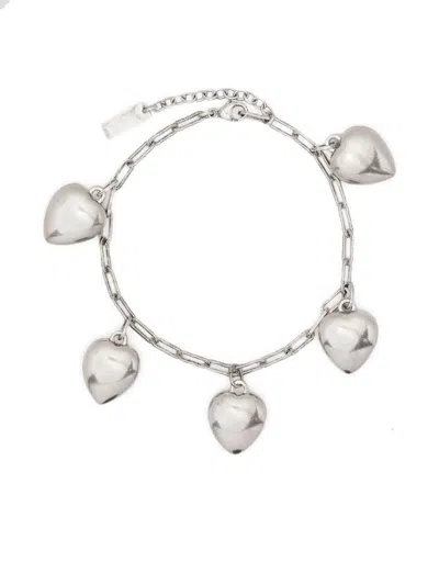 Shop Saint Laurent Bracelet Accessories In Grey