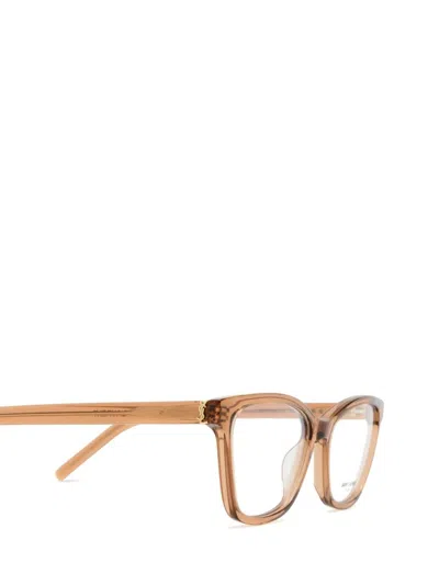 Shop Saint Laurent Eyewear Eyeglasses In Brown
