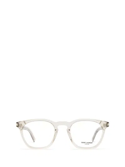 Shop Saint Laurent Eyewear Eyeglasses In Nude
