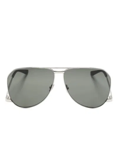 Shop Saint Laurent Eyewear Sl 690 Accessories In Grey