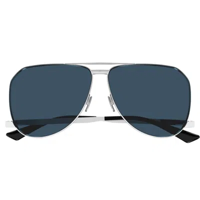 Saint Laurent Sl 690 Dust 003 Silver Sunglasses In Silver