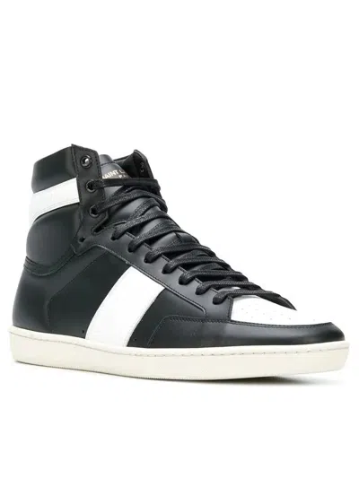 Shop Saint Laurent Flat Heel Shoes In Black