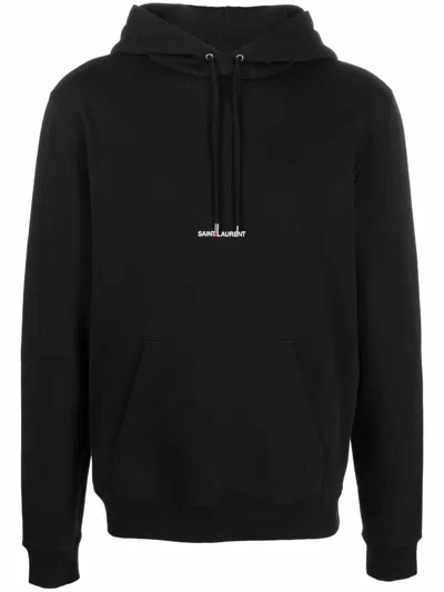 Shop Saint Laurent Hoodie Clothing In Black