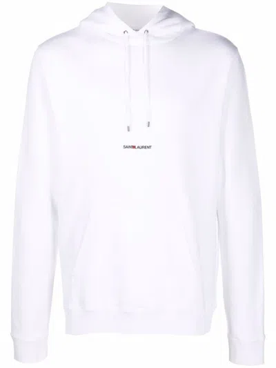 Shop Saint Laurent Hoodie Clothing In White