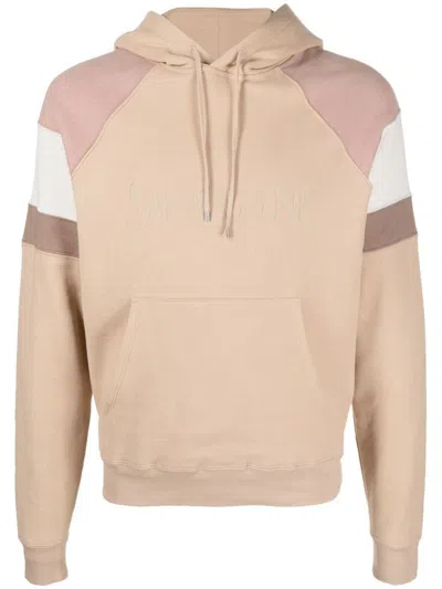 Shop Saint Laurent Hoodie Clothing In Nude & Neutrals