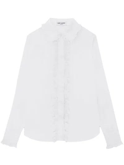 Shop Saint Laurent Shirt Clothing In White
