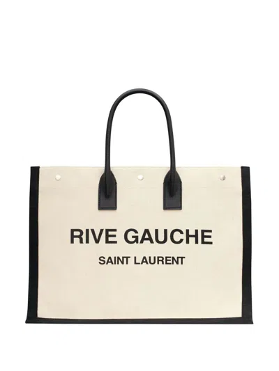 Shop Saint Laurent Tote Rive Gau Bags In Grey