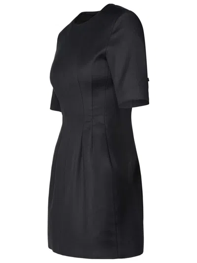 Shop Sportmax 'dove' Black Cotton Blend Dress