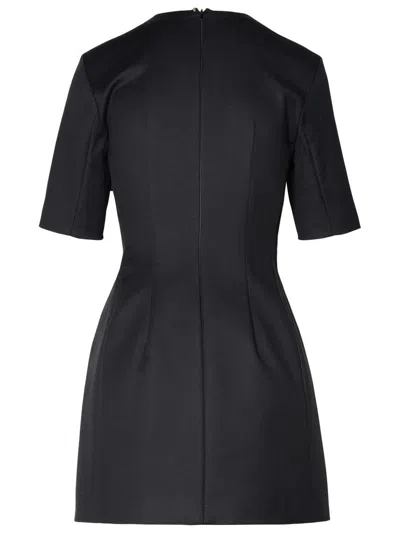 Shop Sportmax 'dove' Black Cotton Blend Dress