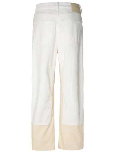 Shop Sportmax Zenica' White Cotton Pants