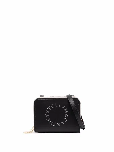 Shop Stella Mccartney Card Holder Bicolor Eco Alter Mat Accessories In Black