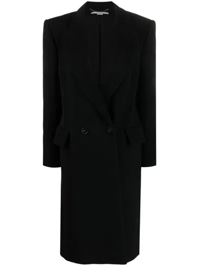 Shop Stella Mccartney Coat Structured Coating Clothing In Black