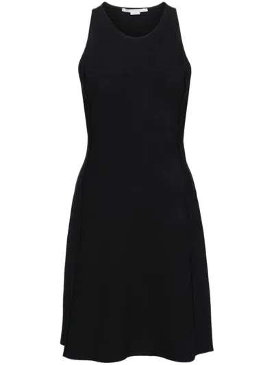 Shop Stella Mccartney Compact Knit Cocktail Dress Clothing In Black
