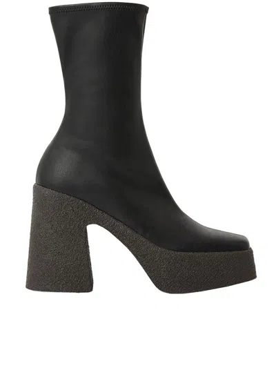 Shop Stella Mccartney Skyla Boot Rubber Sole Pasian Shoes In Black