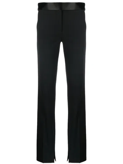 Stella Mccartney Satin-waistband Detail Trousers In Black