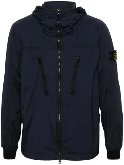 Shop Stone Island Packable Jacket Clothing In Blue