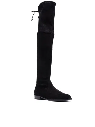 Stuart Weitzman Over-the-knee Boots With Luxurious Suede Finish And Elegant Design In Black