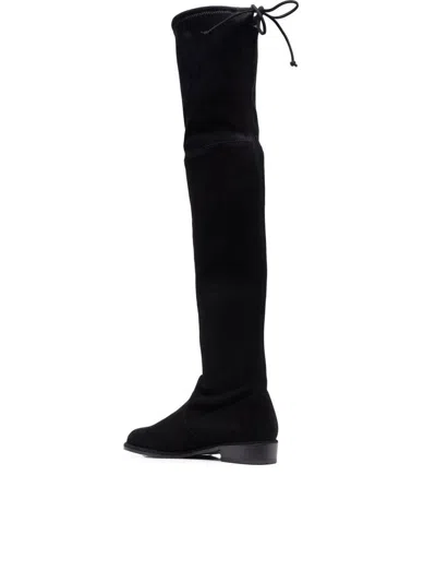 Stuart Weitzman Over-the-knee Boots With Luxurious Suede Finish And Elegant Design In Black