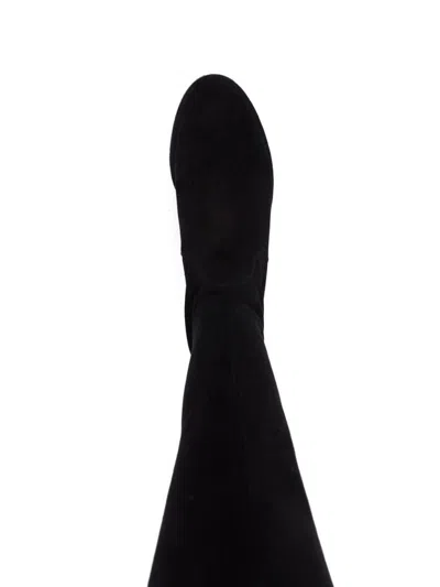 Stuart Weitzman Over-the-knee Boots With Luxurious Suede Finish And Elegant Design In Black