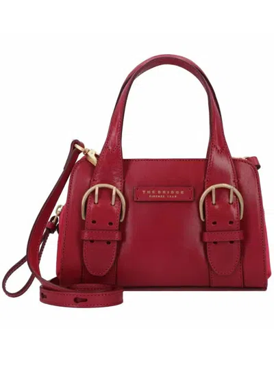 Shop The Bridge Elena Double Function Bags In Red
