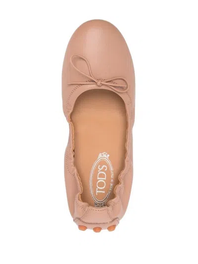 Shop Tod's Ballerina Bubble Shoes In Pink & Purple