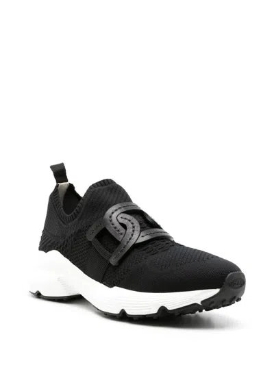 Shop Tod's Kate Sneakers In Technical Fabric Shoes In Black