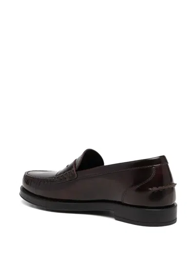 Shop Tod's Mocassin Shoes In Brown