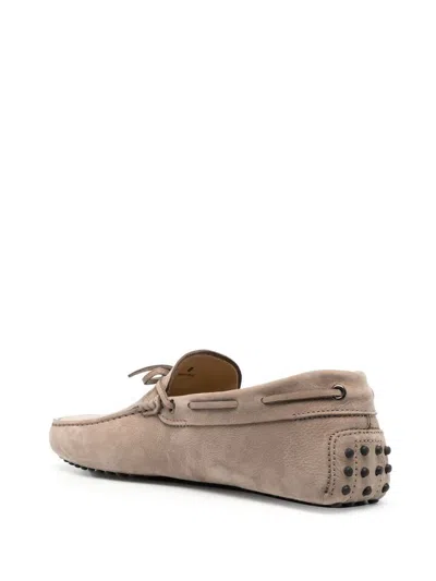 Shop Tod's Rubbermaid Loafer Shoes In Brown