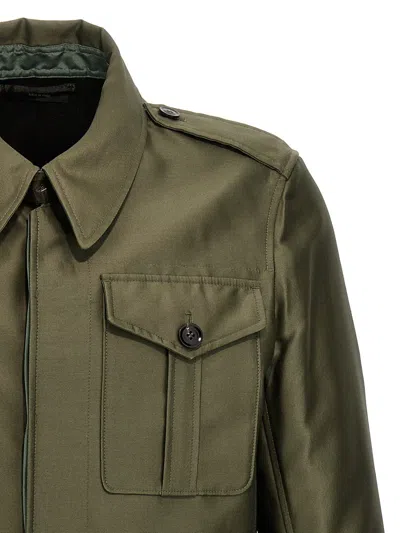 Shop Tom Ford 'battle' Jacket In Green