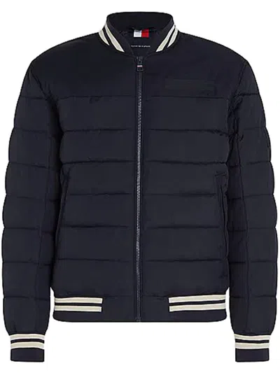 Shop Tommy Hilfiger Mid New York Bomber Jacket Clothing In Blue