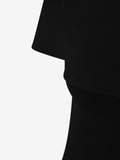 Shop Totême Open Shoulder Knitted Top In Black
