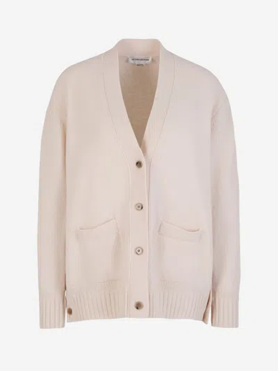 Shop Victoria Beckham Double Layer Cardigan In Side Panel Design