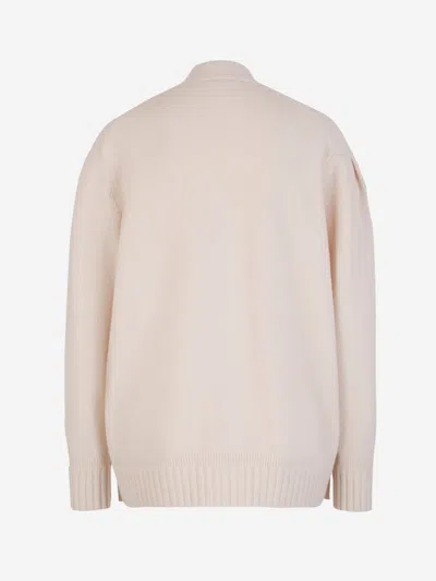 Shop Victoria Beckham Double Layer Cardigan In Side Panel Design