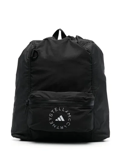 Shop Adidas By Stella Mccartney Backpacks In Blackwhite