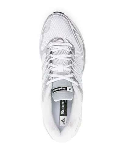 Shop Adidas Originals Sneakers In Whitesilvr