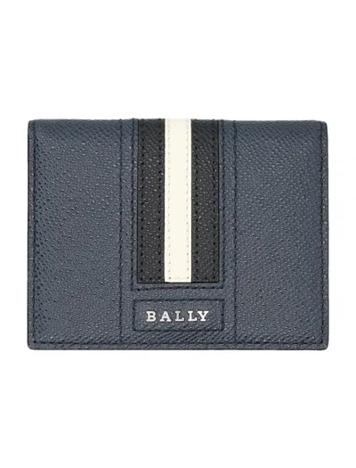 Shop Bally Talder Card Holder In New Blue