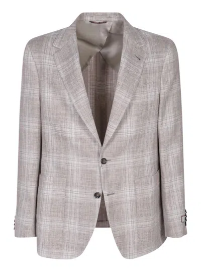 Shop Canali Blazers In Brown