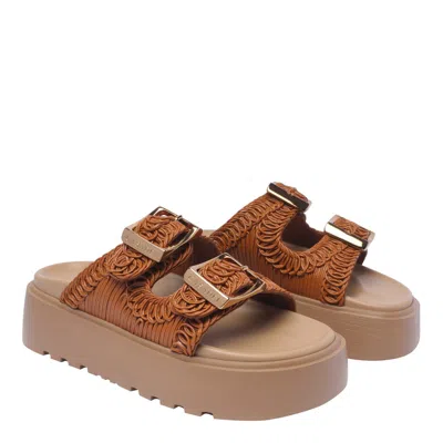 Shop Casadei Sandals In Brown