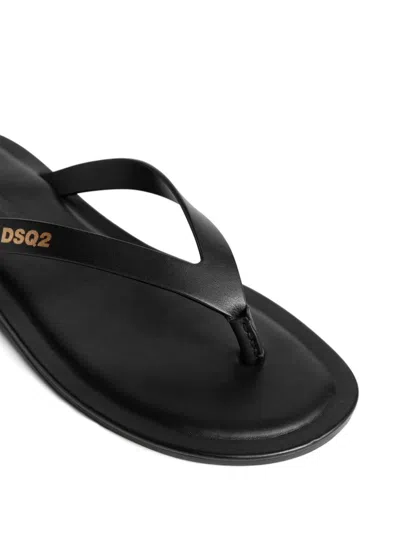 Shop Dsquared2 Sandals In Nero