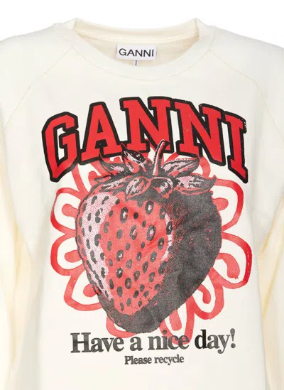 Shop Ganni Sweaters In White