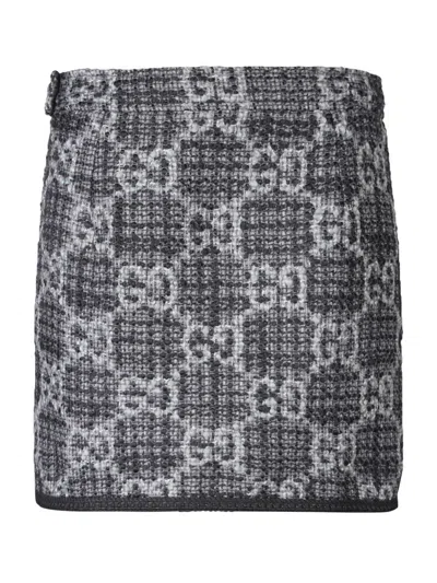Shop Gucci Skirts In Grey