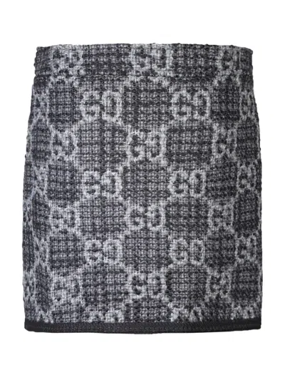 Shop Gucci Skirts In Grey