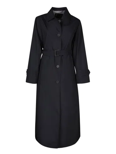 Shop Herno Trench Coats In Black
