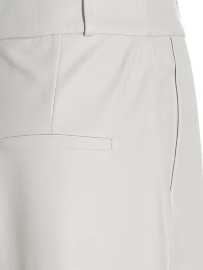 Shop Kassl Editions Leather Pants In White
