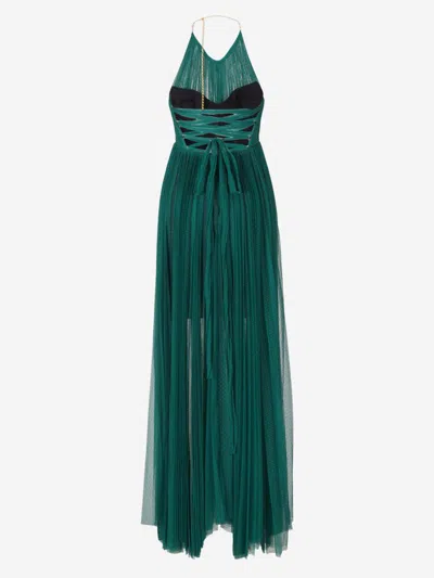 Shop Maria Lucia Hohan Belle Maxi Dress In Emerald Green