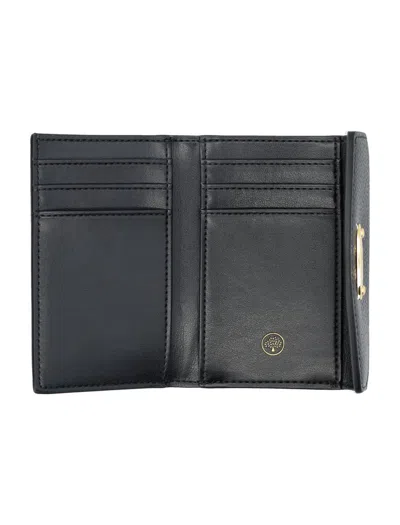 Shop Mulberry Darley Folded Multi-card Wallet In Black