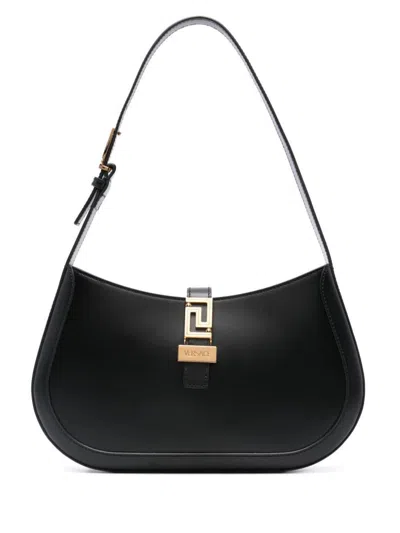 Shop Versace Shopping Bags In Black