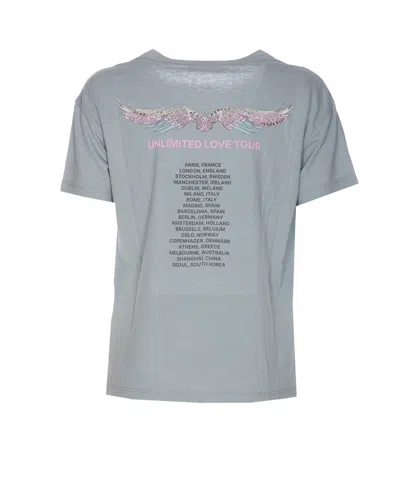 Shop Zadig & Voltaire T-shirts And Polos In Grigio