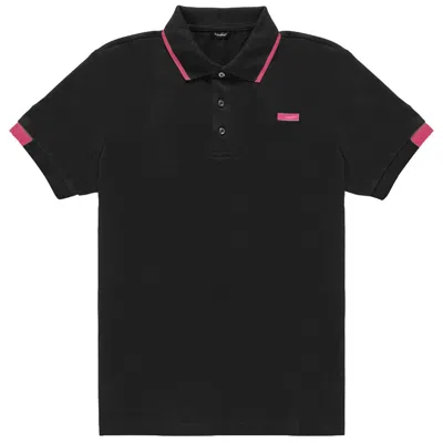 Shop Refrigiwear Black Cotton Polo Shirt